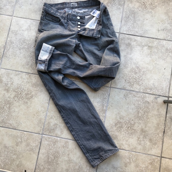 Naked & Famous Grey Selvedge Jeans Size 31W
